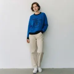 GU パペットスンスン　コラボ　オーバーサイズニットプルオーバー　M 新品未開封