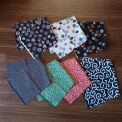 まとめ売り【新品未使用・７種類】和風柄の生地　はぎれセット　和柄　綿