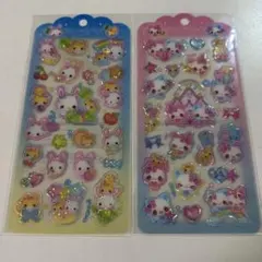 まじかるみゅーちゃん フワフワらびちゃん　ドロップジェリーシール