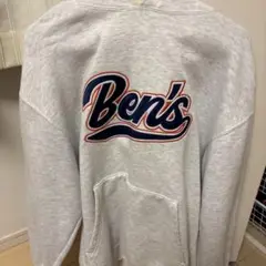 Ben's グレー フード付きパーカー