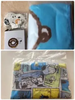 スヌーピーエコバッグ　ミラー　ブランケット　ミスタードーナツ　3点