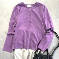 美品 Aylesbury アリスバーリー パールボタン カーディガン 洗える