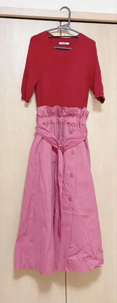 snidel トレンチスカートドッキングワンピース