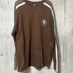 XLARGE RECORDS ブラウン ロンT