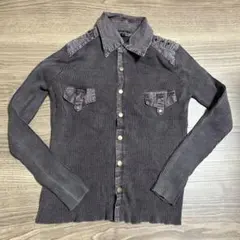 トップス　長袖　紫　レディース　S