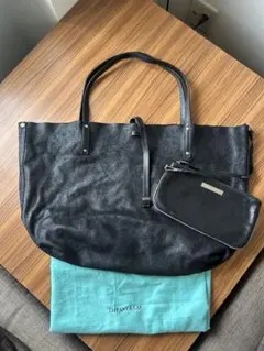 Tiffany リバーシブルトートバッグ　ブラック
