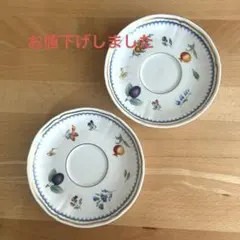 リチャードジノリ　イタリアンフルーツ　ソーサー2枚セット