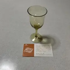砂丘ガラス　ワイングラス 金色 ガラス製