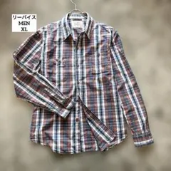 Levi's リーバイス チェック柄 長袖シャツ メンズ XL