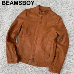 BEAMS BOY ビームスボーイ　レザージャケット　ライダース　ラムレザー