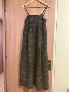 ココディール　ツイードベアワンピース　Mサイズ