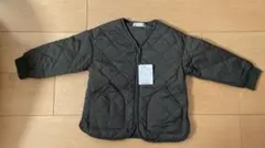 【未使用】100cm キルティングジャケット オリーブグリーン
