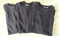UNIQLO エアリズム　コットンオーバーサイズTシャツブラック3枚セットM古着