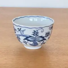 昭和レトロ 花柄の青いボウル 陶器 - メルカリ