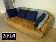 クラッシュゲート　オピアムデニム　3Pソファ　希少　超美品