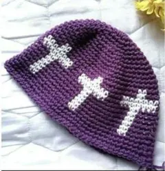 1　クラッシャーハット　クロス　1 　クロシェハット　バケットハット