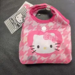 しまむら　ハローキティ　千鳥柄　ピンク　エコバッグ ショッピングバッグ キティ