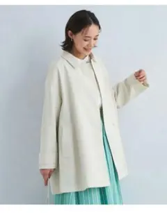 Aライン ステンカラー コート