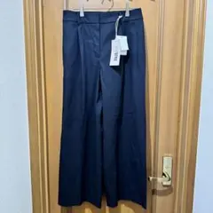 (未使用)プラステ リネンブレンドワイドパンツ 黒 レディースXL【即購入OK】