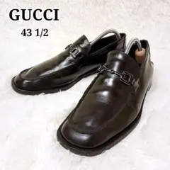 GUCCI ビットローファー スクエア 28.5 ブラック ホースビット