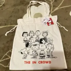 PEANUTSスヌーピーチャーリー 仲間たち2WAY巾着トートバッグ (•“●)