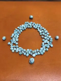 A072 天然 ターコイズ 原石 トルコ石 天然 ネックレスビーズ