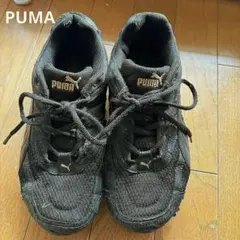 レディース　PUMA ブラックスニーカー　23.5センチ