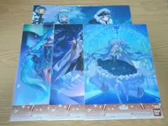 一番くじ 雪ミク S賞 クリアポスター 5枚セット