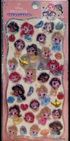 【国内正規品】ディズニープリンセス　プチドロップステッカー　シール　即日発送