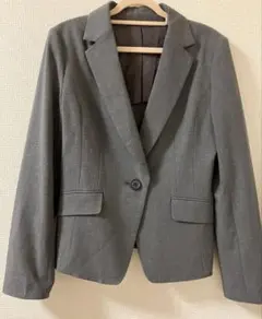 グレー シングルボタン ジャケット　レディース　Sサイズ　セレモニー　冠婚葬祭