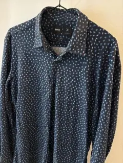 HUGO BOSS ネイビー 長袖シャツ