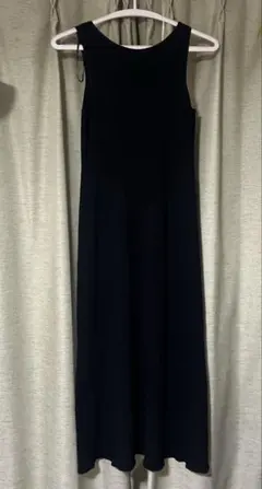 ユニクロ　マメクロゴウチ　3Dニットワンピース　ブラック　Ｌ　黒　ノースリーブ