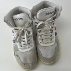 adidas ハイカットスニーカー グレー