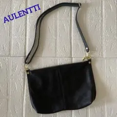 AULENTTI ショルダーバッグ インナーバッグ 本革 黒色 イタリア製のサムネイル