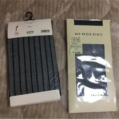 ☆美品☆GUシースルータイツ＆バーバリーハイソックス