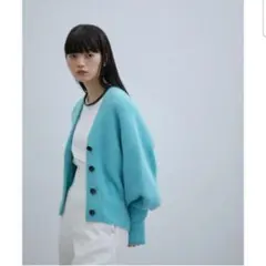 アダムエロペ　ファーニットカーディガン