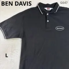 BEN DAVIS/ベンデイビス/ポロシャツ/ブラック/バックプリント/G647のサムネイル