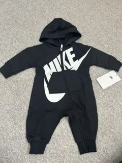 NIKE ナイキ　ロンパース　ジップ　ベビー　新生児　50-56 3M ブラック
