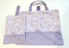 入園入学準備2点セットレッスンバック上履き入れハンドメイド女の子