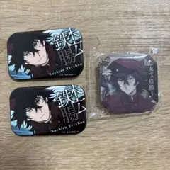 文豪ストレイドッグス 末広鉄腸 缶バッジ アクリルブロック