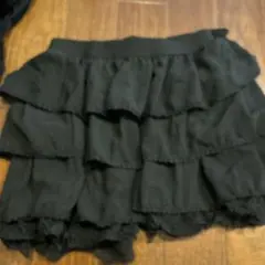 SHEIN ブラック フリルミニスカート M
