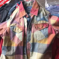 TMT チェックシャツ Sのサムネイル