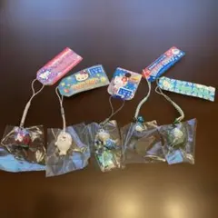 ハローキティー　ご当地　根付け　ストラップ　キーホルダー　セット　レア　未使用