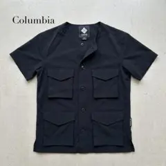Columbia コロンビア ノーカラー ワークシャツ 半袖 ブラックのサムネイル