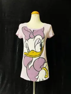 TOKYO DISNEY RESORT デイジー・ダック プリント 半袖Tシャツ