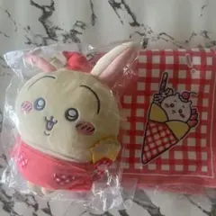 ちいかわクレープくじ B賞うさぎぬいぐるみ・D賞ちいかわスクエアタオルセット