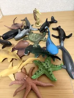 海の生き物 くじら サメ セット セール