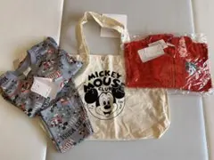 ＊新品タグ付き＊ディズニーミッキー　バッグ＆ジップパーカー＆セットアップ90cm