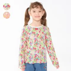 moujonjon テンジク花柄Tシャツ　m24802