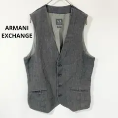 ARMANI EXCHANGE アルマーニエクスチェンジ ベスト リネン XS